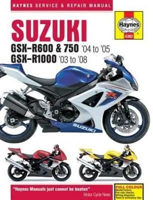 Suzuki Gsx-R600, 750 a 1000, '03-'06 - Suzuki Gsx-R600, 750 & 1000, '03-'06