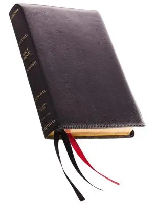 KJV, referenční bible, obří tisk, prémiová kůže, černá, Sterling Edition, pohodlný tisk - KJV, Reference Bible, Giant Print, Premium Leather, Black, Sterling Edition, Comfort Print