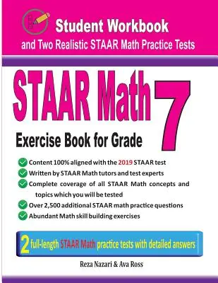 STAAR Math Exercise Book for Grade 7: Student Workbook and Two Realistic STAAR Math Tests (cvičebnice pro studenty a dva realistické testy z matematiky) - STAAR Math Exercise Book for Grade 7: Student Workbook and Two Realistic STAAR Math Tests