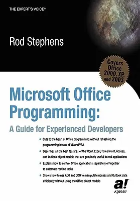 Programování pro Microsoft Office: Průvodce pro zkušené vývojáře - Microsoft Office Programming: A Guide for Experienced Developers