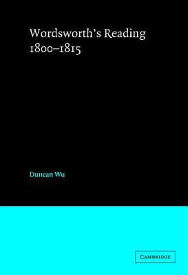 Wordsworthova četba 1800-1815 - Wordsworth's Reading 1800-1815