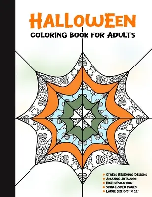 Halloweenské omalovánky pro dospělé: 50 jednostranně potištěných halloweenských ilustrací, bezpečné pro fixy - zábavný dárek pro řemeslné aktivity - odbourávání stresu Desi - Halloween Coloring Book for Adults: 50 Halloween Illustrations Printed On One Side, Safe For Markers - Fun Craft Activity Gift - Stress Relieving Desi