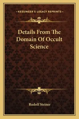 Podrobnosti z oblasti okultní vědy - Details From The Domain Of Occult Science