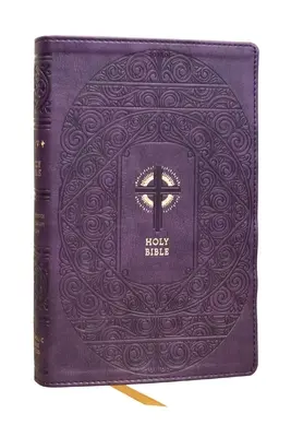 Nrsvce Svátosti zasvěcení Katolická bible, fialová, Leathersoft, Comfort Print - Nrsvce Sacraments of Initiation Catholic Bible, Purple Leathersoft, Comfort Print
