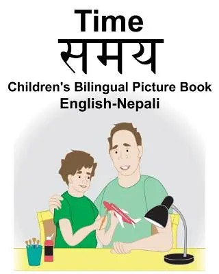 Anglicko-nepálský časový dětský dvojjazyčný obrázkový slovník - English-Nepali Time Children's Bilingual Picture Book