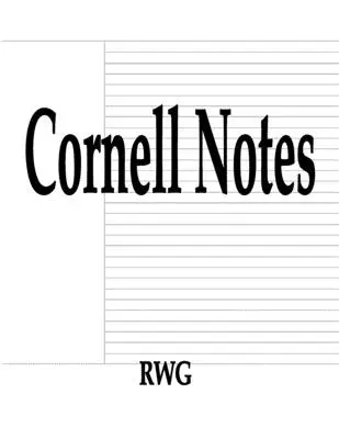 Cornellovy poznámky: 100 stran: 8,5 X 11 - Cornell Notes: 100 Pages 8.5 X 11
