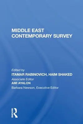 Současný přehled Blízkého východu, svazek XI, 1987 - Middle East Contemporary Survey, Volume XI, 1987