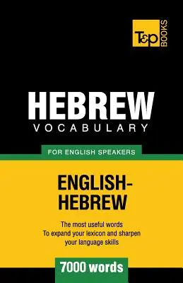 Hebrejský slovník pro anglicky mluvící - 7000 slovíček - Hebrew vocabulary for English speakers - 7000 words