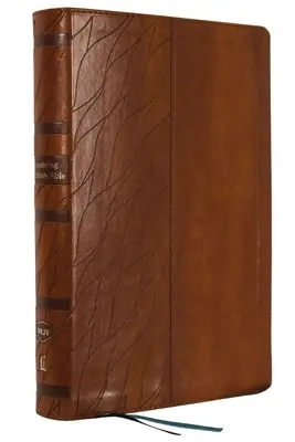 Studijní bible Setkání s Bohem: (Nkjv, hnědá kožená měkká vazba, červené písmo, Comfort Print, indexováno palcem): Postřehy z Blackaby Ministries o prožívání naší víry. - Encountering God Study Bible: Insights from Blackaby Ministries on Living Our Faith (Nkjv, Brown Leathersoft, Red Letter, Comfort Print, Thumb Indexed