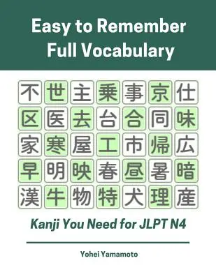 Snadno zapamatovatelná kompletní slovní zásoba kanji, kterou potřebujete pro Jlpt N4: Procvičování čtení, psaní kanji Flash Cards and Characters Exercise Book for New 20 - Easy to Remember Full Vocabulary Kanji You Need for Jlpt N4: Practice Reading, Writing Kanji Vocab Flash Cards and Characters Exercise Book for New 20