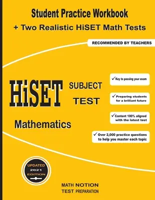 Předmětový test HiSET Matematika: Cvičebnice pro studenty + dva realistické testy z matematiky HiSET - HiSET Subject Test Mathematics: Student Practice Workbook + Two Realistic HiSET Math Tests