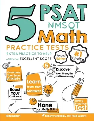 5 cvičných testů PSAT / NMSQT z matematiky: Vychytávky k dosažení vynikajícího skóre v testu NMSAT: Extra Practice to Help Achieve Excellent Score - 5 PSAT / NMSQT Math Practice Tests: Extra Practice to Help Achieve an Excellent Score