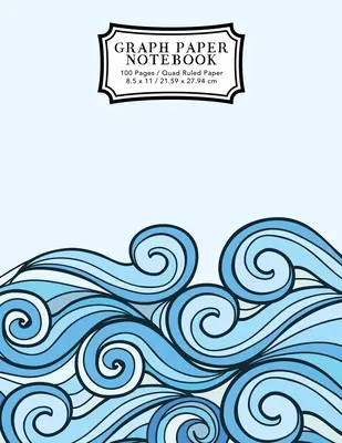 Sešit na grafický papír: Mramorový sešit: modré vlny, kreslící mřížka, grafický papír, sešit se čtyřmi liniemi - Graph Paper Notebook: Blue Waves Drawing Grid Paper Composition Notebook, Graphing Paper, Quad Ruled
