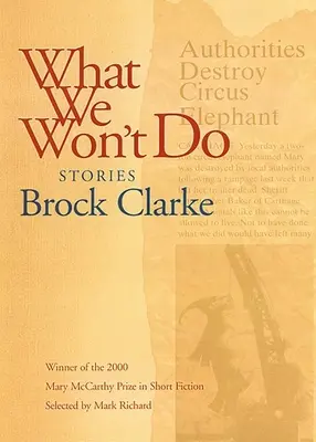Co neuděláme: Příběhy - What We Won't Do: Stories