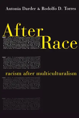 Po rase: rasismus po multikulturalismu - After Race: Racism After Multiculturalism