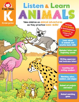 Poslouchej a uč se: Zvířata, třída K - Listen and Learn: Animals, Grade K