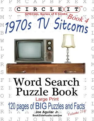Zakroužkujte to, Fakta o sitcomech ze 70. let, Kniha 4, Hledání slov, Puzzle Book - Circle It, 1970s Sitcoms Facts, Book 4, Word Search, Puzzle Book