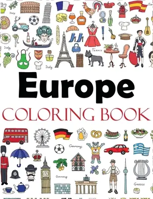 Evropa Omalovánky - Europe Coloring Book