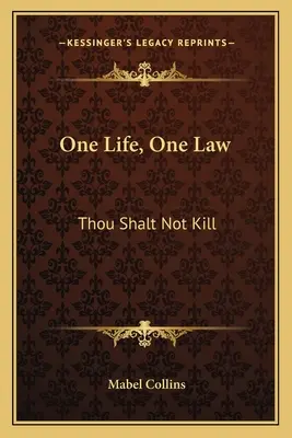 Jeden život, jeden zákon: Nezabiješ - One Life, One Law: Thou Shalt Not Kill