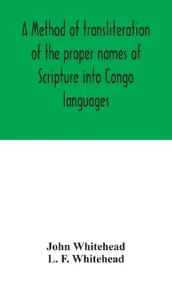 Metoda transliterace vlastních jmen Písma do konžských jazyků - A method of transliteration of the proper names of Scripture into Congo languages