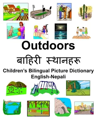 Anglicko-nepálské venkovní/बाहिरी स्थानिरू Dětské dvojjazyčné obrázkové pexeso. - English-Nepali Outdoors/बाहिरी स्थानिरू Children's Bilingual Pictu