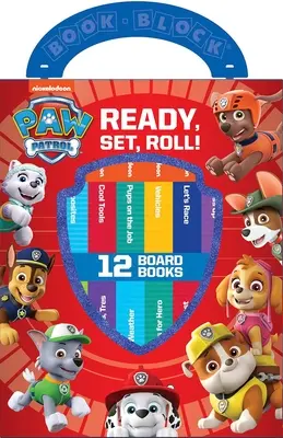 Nickelodeon Tlapková patrola: Připravit, nastavit, kutálet! 12 deskových knih - Nickelodeon Paw Patrol: Ready, Set, Roll! 12 Board Books