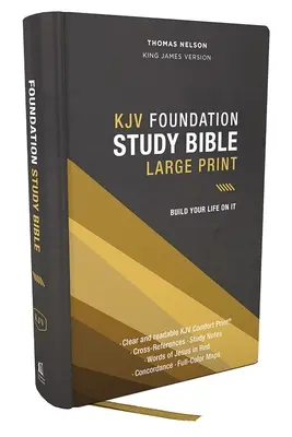 Kjv, Foundation Study Bible, Large Print, Hardcover, Red Letter, Thumb Indexed, Comfort Print: Bible svatá, verze krále Jakuba - Kjv, Foundation Study Bible, Large Print, Hardcover, Red Letter, Thumb Indexed, Comfort Print: Holy Bible, King James Version