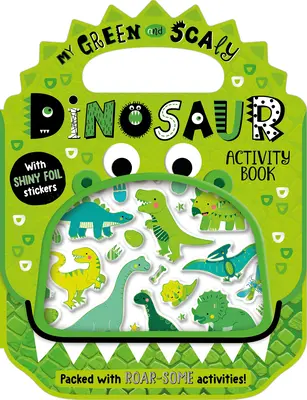 Svítící samolepky Můj zelený a šupinatý dinosaurus Kniha aktivit - Shiny Stickers My Green and Scaly Dinosaur Activity Book