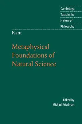 Kant: Metafyzické základy přírodních věd - Kant: Metaphysical Foundations of Natural Science