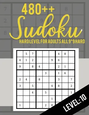 Sudoku: Sudoku s obtížností pro dospělé Všechny 9*9 Hard 480++ Úroveň sudoku: 10 - Sudoku Puzzle Books - Sudoku Puzzle Books Hard - Large Pri - Sudoku: Hard Level for Adults All 9*9 Hard 480++ Sudoku level: 10 - Sudoku Puzzle Books - Sudoku Puzzle Books Hard - Large Pri