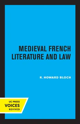 Středověká francouzská literatura a právo - Medieval French Literature and Law