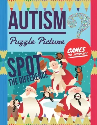 Obrázkové puzzle pro děti s autismem: Skryté obrázky pro děti, 6 rozdílů mezi dvěma obrázky s odpověďmi, - Autism Puzzle Picture: Spot the Difference, Games for Autism Kids, Hidden pictures for kids, 6 differences between two pictures with answers,