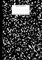 Mramorový zápisník A4: Černý mramorový deník s linkovanými listy - Marble Notebook A4: Black Marble College Ruled Journal