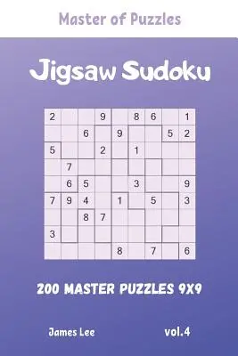 Master of Puzzles - Jigsaw Sudoku 200 mistrovských hádanek 9x9 vol.4 - Master of Puzzles - Jigsaw Sudoku 200 Master Puzzles 9x9 vol.4