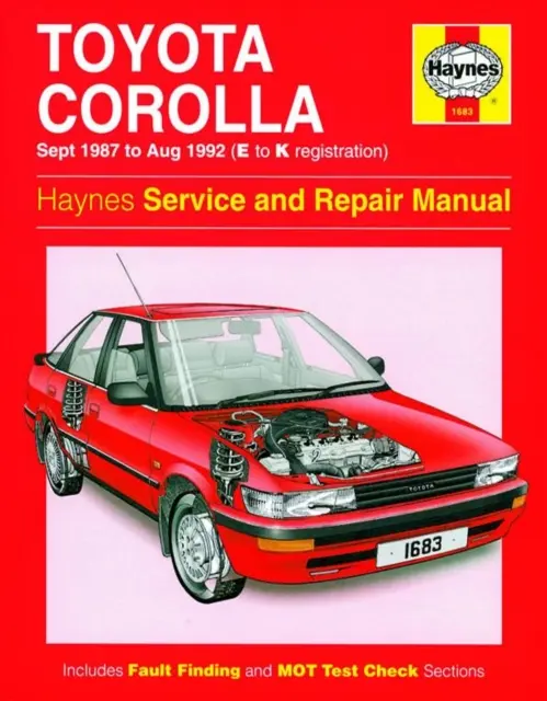 Toyota Corolla Servis a Opravy Příručka - 87-92 - Toyota Corolla Service And Repair Manual - 87-92