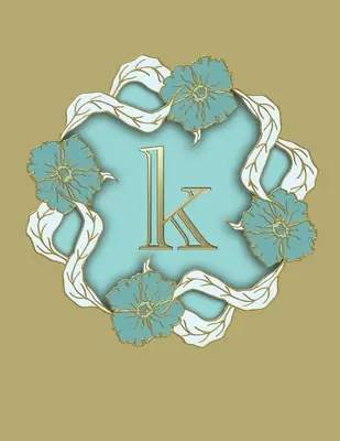 K: 100 stran 8,5 X 11 Monogram Notebook College Ruled Line Paper (linkovaný papír) - K: 100 Pages 8.5 X 11 Monogram Notebook College Ruled Line Paper