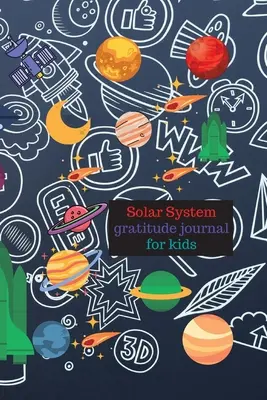 Sluneční soustava deník vděčnosti pro děti - Solar system gratitude journal for kids
