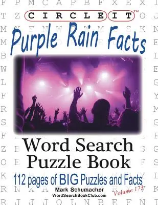 Zakroužkujte, Purple Rain Fakta, Hledání slov, Puzzle Book - Circle It, Purple Rain Facts, Word Search, Puzzle Book