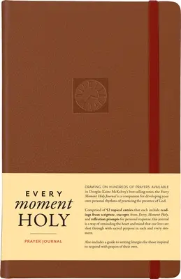 Modlitební deník Každý okamžik svatý - hnědý - Every Moment Holy Prayer Journal-Brown