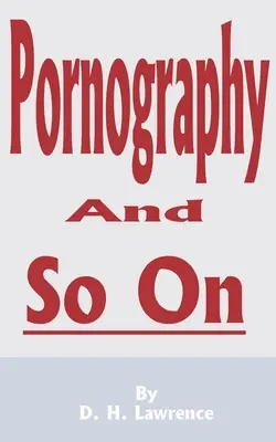 Pornografie a tak dále - Pornography and So on