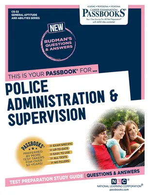 Policejní administrativa a dohled (CS-32): Průvodce studijními sešity (Passbooks Study Guide) - Police Administration & Supervision (CS-32): Passbooks Study Guide