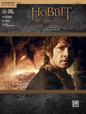 Hobit -- filmová trilogie Instrumentální sóla pro smyčce: Smyčcové nástroje pro violoncello, kniha a online audio/software/PDF - The Hobbit -- The Motion Picture Trilogy Instrumental Solos for Strings: Cello, Book & Online Audio/Software/PDF