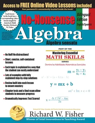 No-Nonsense Algebra, Bilingual Edition (English - Spanish): Zvládnout algebru snadným způsobem - No-Nonsense Algebra, Bilingual Edition (English - Spanish): Master Algebra the Easy Way