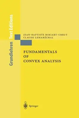 Základy konvexní analýzy - Fundamentals of Convex Analysis