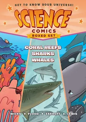 Science Comics Boxed Set: Korálové útesy, žraloci a velryby. - Science Comics Boxed Set: Coral Reefs, Sharks, and Whales