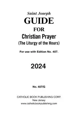 Průvodce křesťanskou modlitbou velký typ 2024 - Christian Prayer Guide Large Type 2024