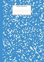 Mramorový zápisník A4: Modrý mramorový deník s linkovanými listy - Marble Notebook A4: Blue Marble College Ruled Journal