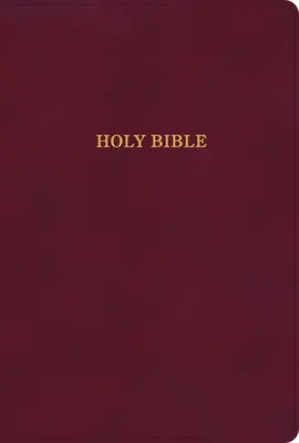 KJV Large Print Thinline Bible, Burgundy Leathertouch