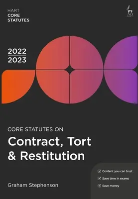 Základní zákony o smluvním, deliktním a restitučním právu 2022-23 - Core Statutes on Contract, Tort & Restitution 2022-23