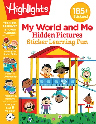 Můj svět a já Skryté obrázky Samolepkové učení zábava - My World and Me Hidden Pictures Sticker Learning Fun